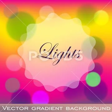 Magical Blurred background with lights bokeh Stock Illustration