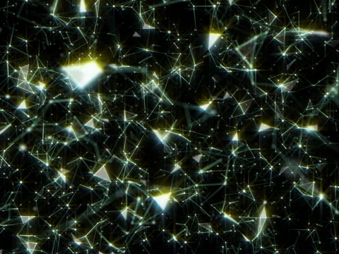 Magical canvas of constellations. Particles levitate in space. Glamour glitters Stock Footage 103554707