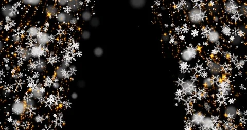 A Magical Christmas Background Animation Featuring Sparkling Snowflakes and Stock Footage 318478301