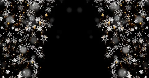 A Magical Christmas Looping Animation Featuring Sparkling Snowflakes and Stock Footage 316624549