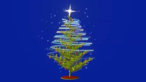 A magical Christmas tree. Stock Footage 118253276