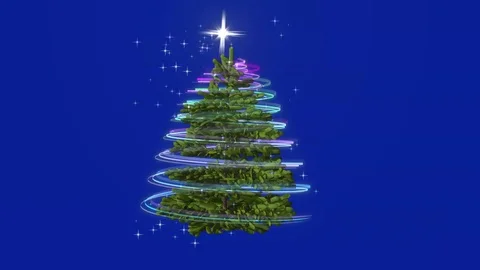 A magical Christmas tree. Stock Footage 118253289