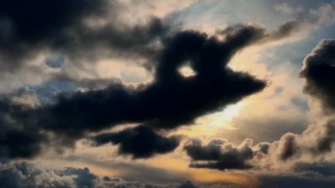 Magical clouds Stock Footage 296107672