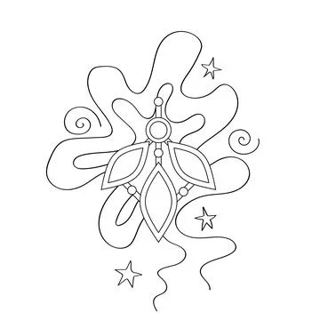 Magical Crystal, Deco Element Stock Illustration