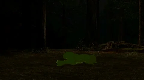 Magical Dragon In An Enchanted Forest Stock Footage 5873943