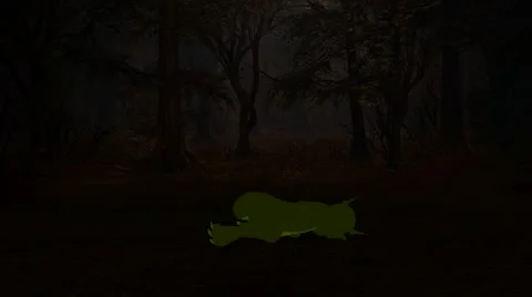 Magical Dragon In An Enchanted Forest Stock Footage 5874774