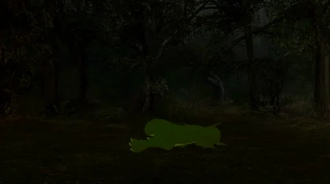 Magical Dragon In An Enchanted Forest Stock Footage 5875309