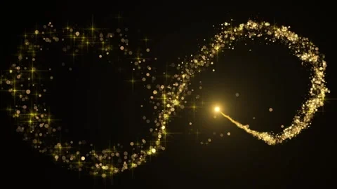 Magical dust Sparkle Glitters Light Trail Wave Animation. 스톡 동영상 336034715