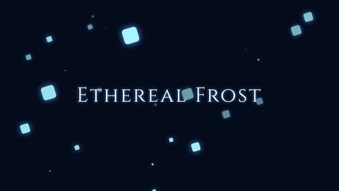 Magical Ethereal Frost Particles Falling on Black Background Abstract Loop Stock Footage 336879385