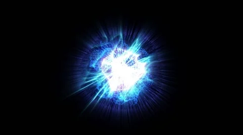 Magical Fantasy Orb on black 库存影片 46370670