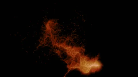 Magical fire energy flame background, on black - seamless (FULL HD) Vídeos de archivo 61138062