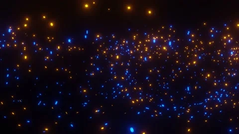 Magical Flowing Rotate Particles Stock Footage 143461899