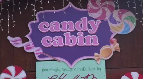 Magical Forest Candy Cabin Stock Footage 58972923