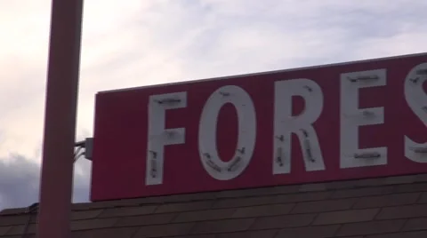 Magical Forest Express Sign Stock Footage 58973055