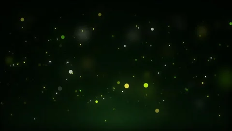 Magical forest loop background with green fireflies and glowing particles Stock-Footage 342798301