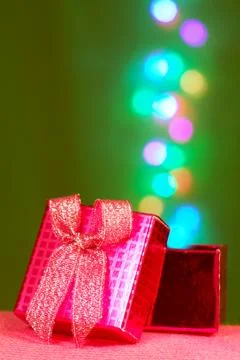 Magical gift box Stock Photos
