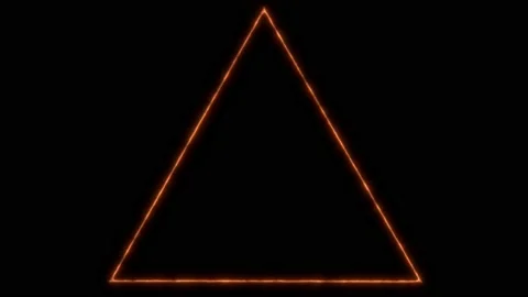 Magical glowing Triangle Video stock 223308156