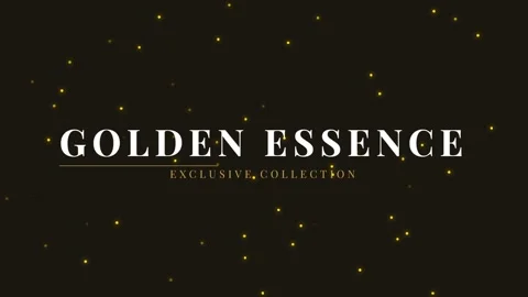 Magical golden bokeh light flares falling on dark background loop Stock Footage 336889816