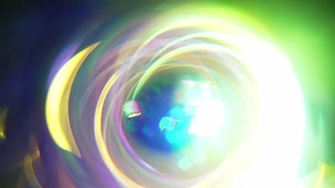 Magical Gradient Lights and Shimmering Spirals Stock Footage 315996786