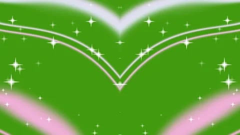 Magical Green Glowing Light Trails and Sparkles Stock Footage 337516087