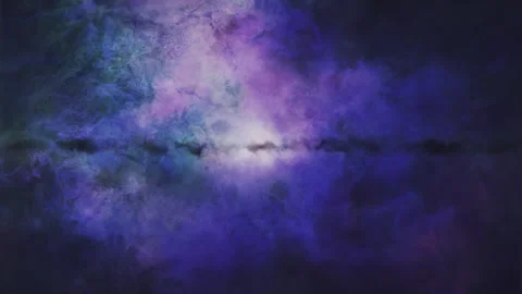 Magical ground dust moving towards camera on a black background - Stock Footage 319912039