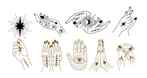 Magical hands Stock Illustration