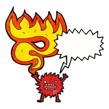 Magical imp cartoon Stock Illustration