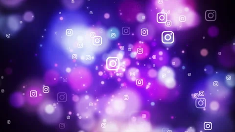 Magical Instagram And Bokeh Background 스톡 동영상 194397341