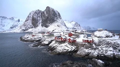 Magical landscape at the arctic circle Stock Footage 120678963