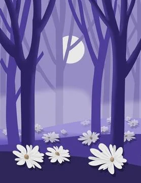 Magical landscape Stock Illustration