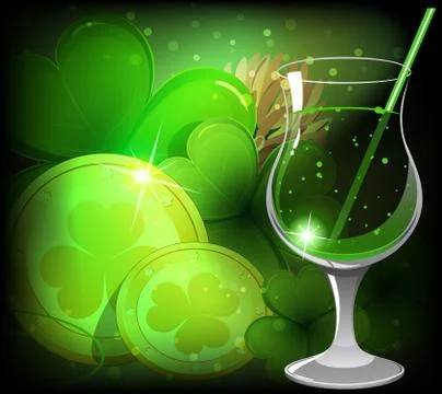Magical Leprechaun drink Stock Illustration