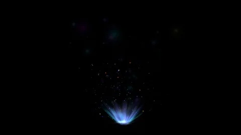 Magical light motion graphics with dark background Stock Footage 123992103