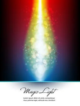 Magical Lights - Abstract Colorful Vector Background Design Stock-Illustration