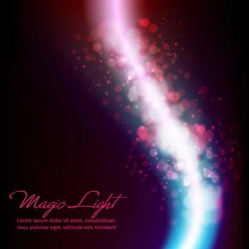 Magical Lights - Abstract Purple Vector Background Design Stock-Illustration