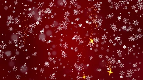 A Magical Looping Christmas Animation Featuring Flurries of Snowflakes and Stock-Footage 321041316