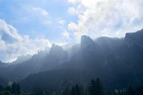 Magical Mountain View Stock Photos