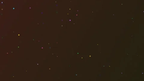 Magical Multicolored Floating Dust Particles Drifting on Dark Brown Surface Stock Footage 342390114