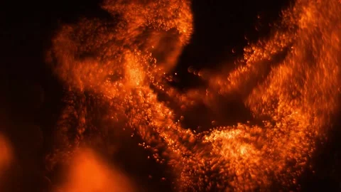 Magical Orange Wave Vortex Background Stock Footage 151751062