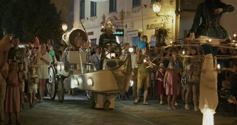 Magical Parade at Spancirfest Stock-Footage 302950929