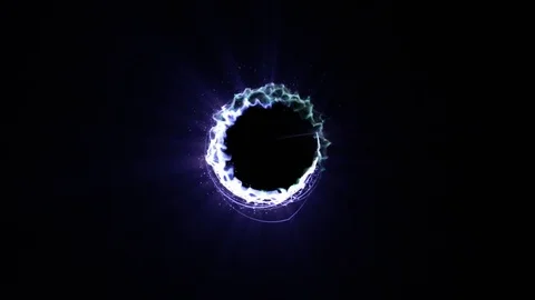 Magical Particles Ring Abstract Background, Animation, Stock Footage