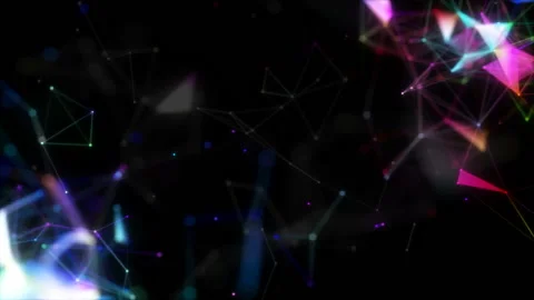 Magical rotation. Animated digital background. Place for text. Seamless loop. Stock Footage 100114043