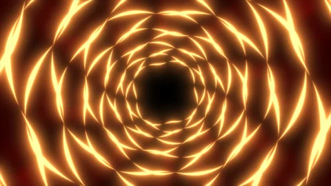 Magical sci-fi fairy tale futuristic modern animated glowing abstract tunnel. Stock Footage 273992528