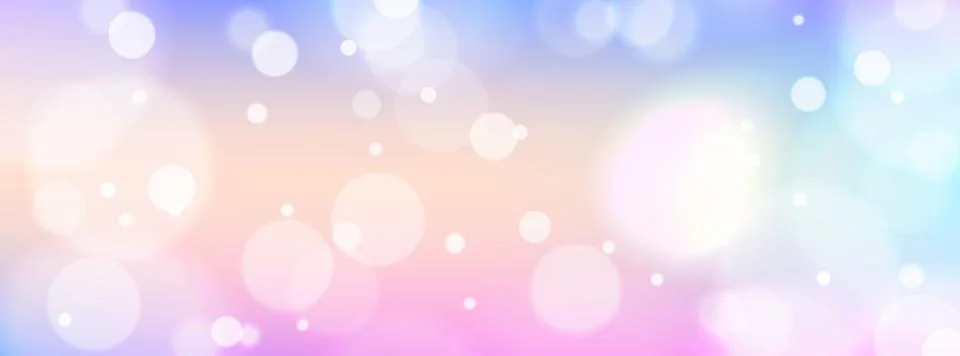 Magical sky background with large bokeh and twinkling stars Stock Illustration