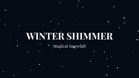 Magical Snowfall Background: Cinematic Winter Flakes Animation Loop Stock Footage 337502741
