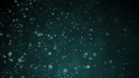 Magical Snowfall On Blue Background - 4K Resolution Video Stock Footage 162290127