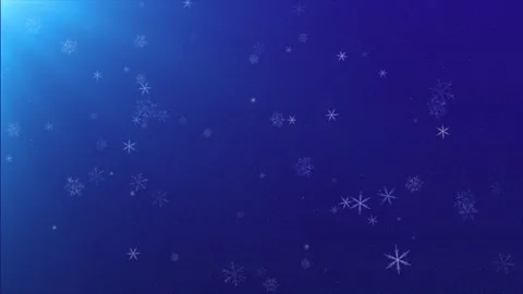 "Magical Snowfall Diagonal Drift on Blue - 4K Video" Stock Footage 304218350