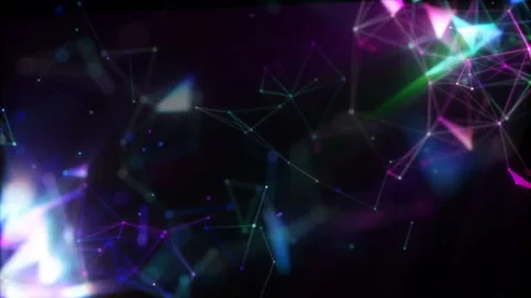 Magical space. Animated digital background. Place for text. Seamless loop. Stock Footage 100115448