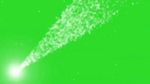 Magical Sparkling Particle Beam Light Trail Green Screen Stock Footage 340635823