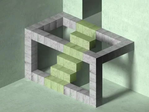 Magical stairs Stock Illustration