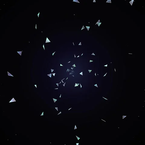 Magical stardust and bokeh lights floating in deep space void abstract anim.. Stock Footage 345690425